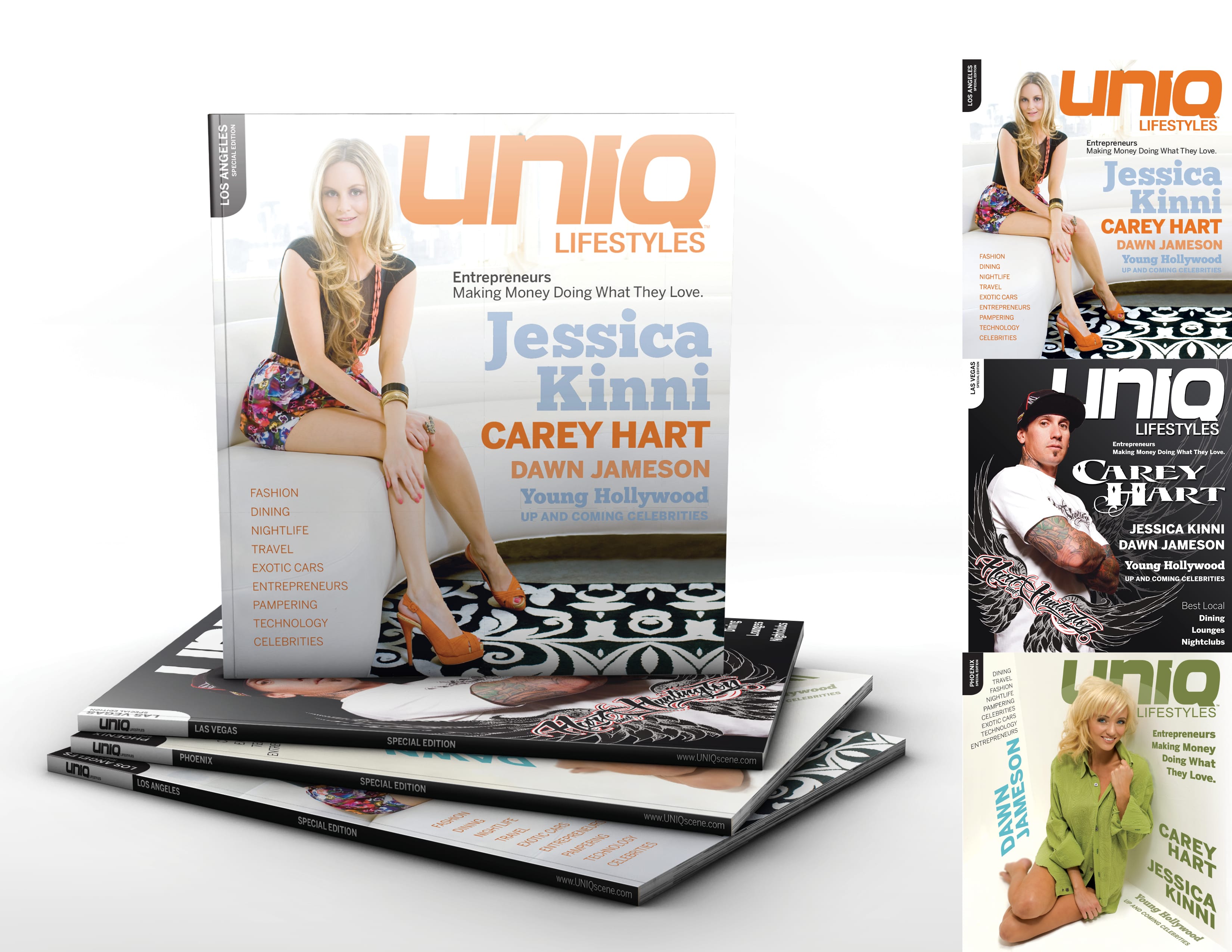 UNIQ Lifestyles Magazine Covers